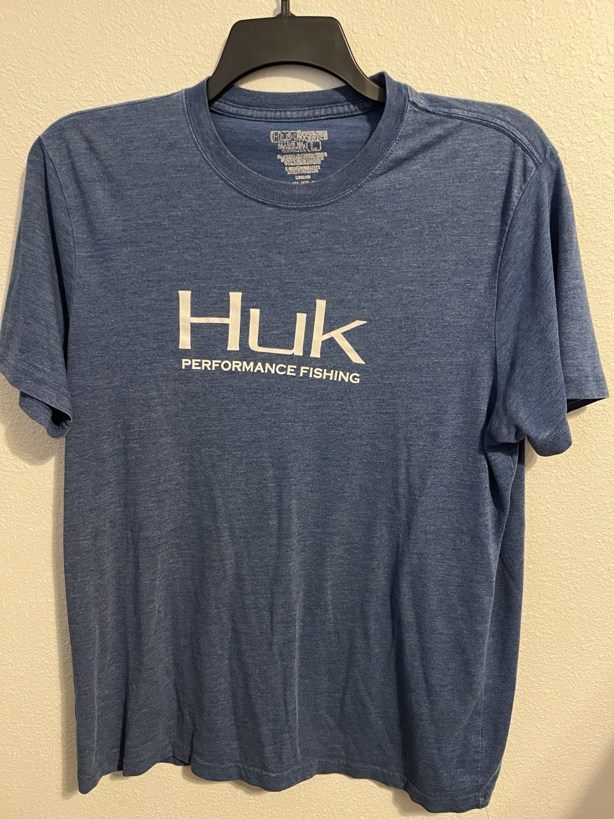 Huk Blue Short-Sleeve Performance Fishing Tee
