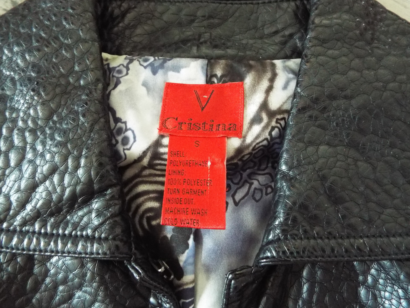 Cristina 100% Polyurethane Jacket Size S