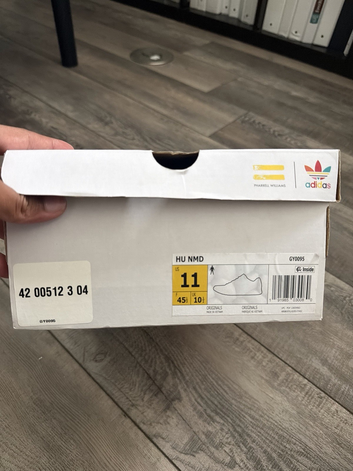 adidas Pharrell Hu NMD Human Race Men’s Low Top Lace-Up Primeknit Orange GY0095