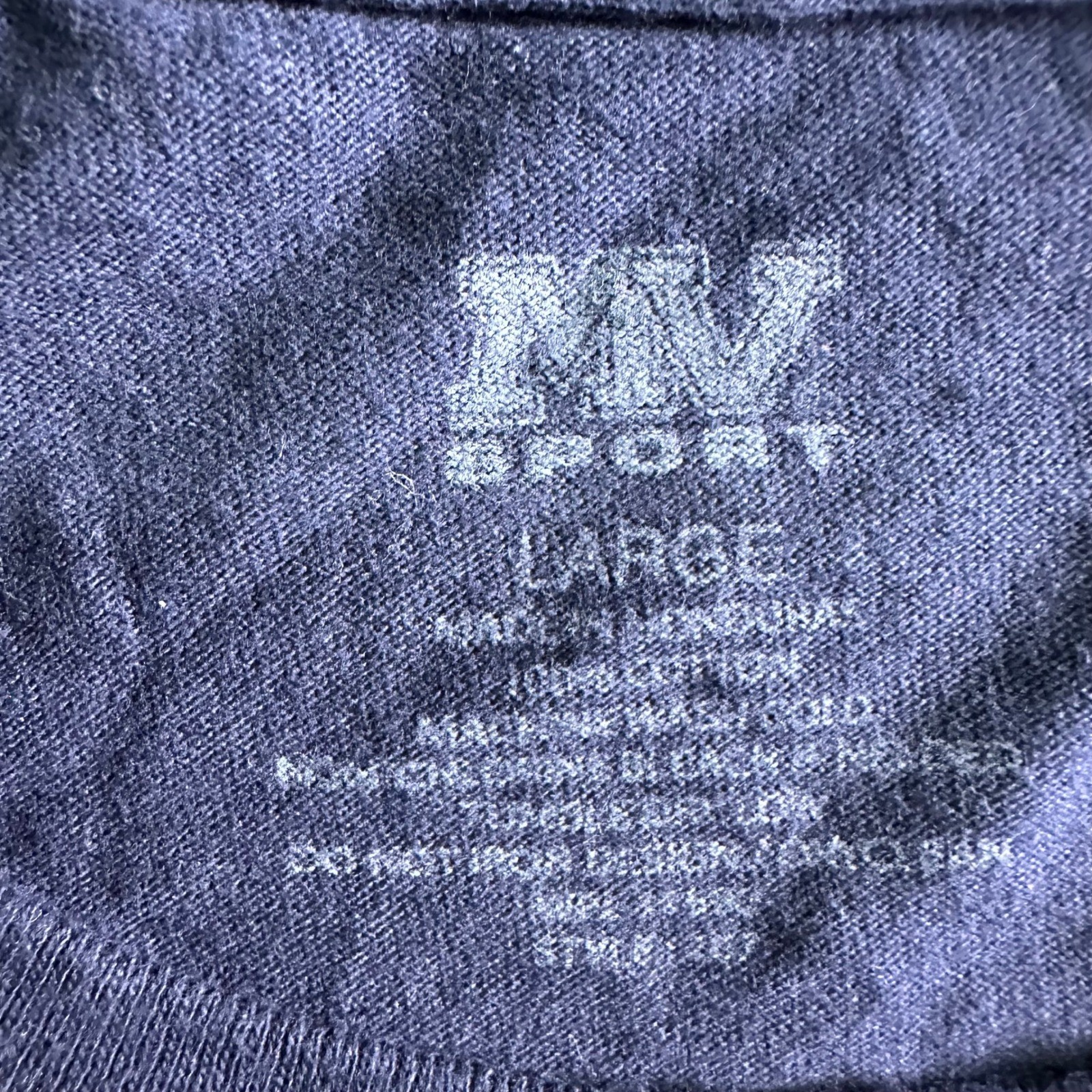 MV Sport T-Shirt Mens Size Large Navy Auburn University NCAA Gameday Cotton
