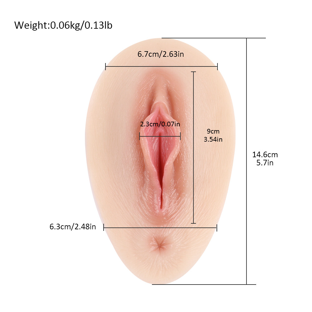 Silicone Vagina Pad Hiding Realistic Female Physiology Structure Vaginal Display