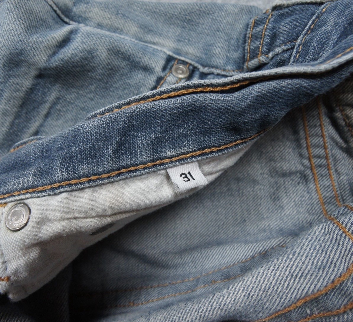 *RARE*Gustin Jeans #29 Sz. 31×32 Selvedge Straight Light Italy 11 oz fit 29×32