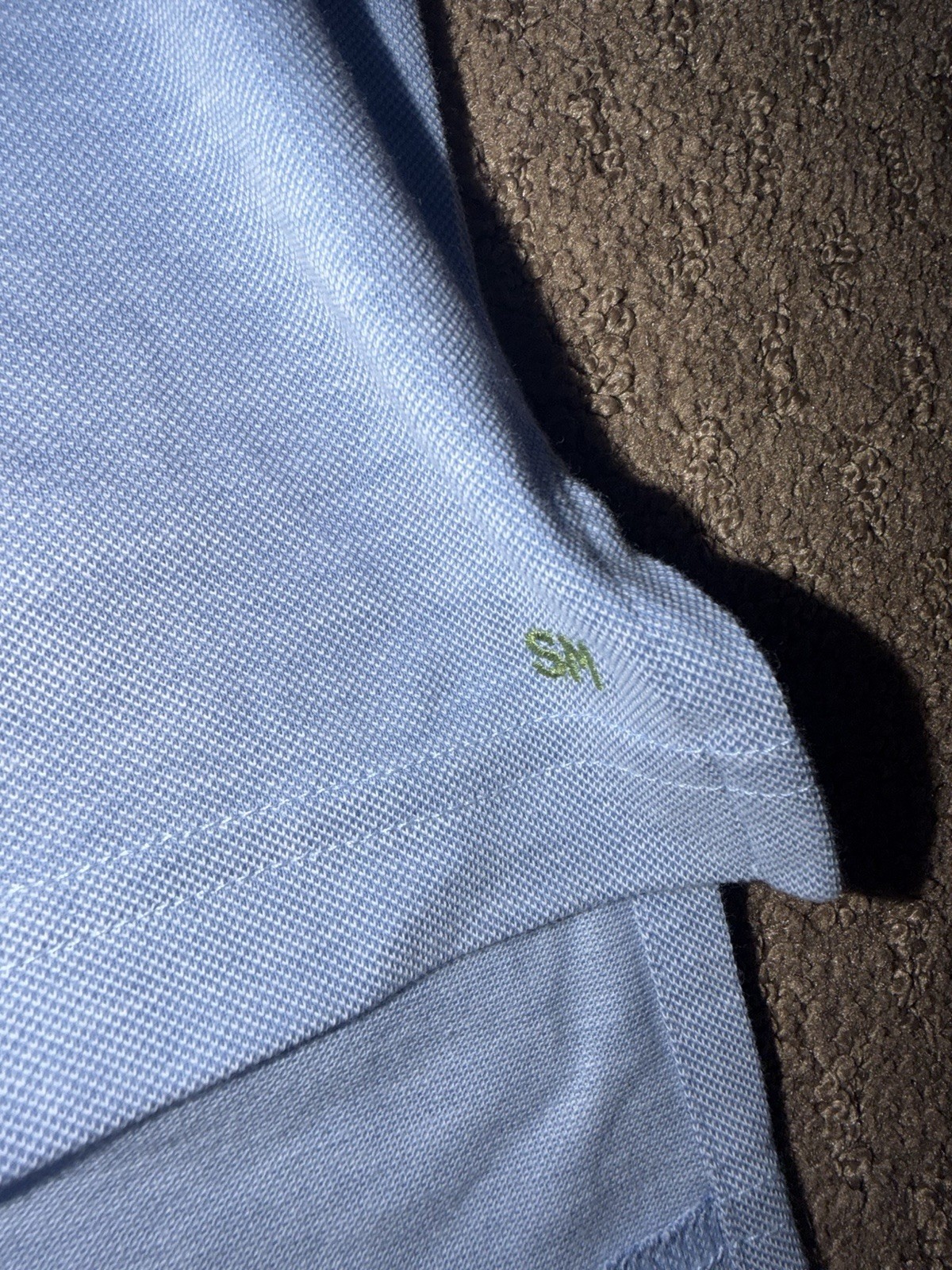 Sid Mashburn Polo Shirt Men’s XXL Light Blue 100% Cotton Short Sleeve Pocket