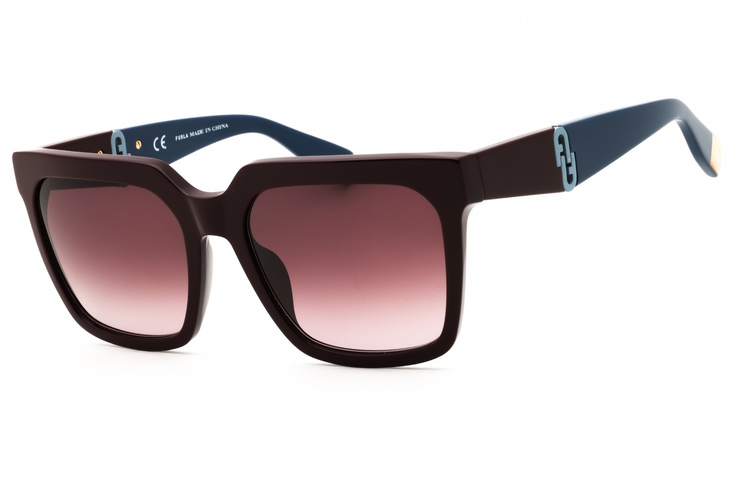 FURLA SFU594-550G-55 Sunglasses Frame Size 55mm 135mm 18mm BORDEAUX Women