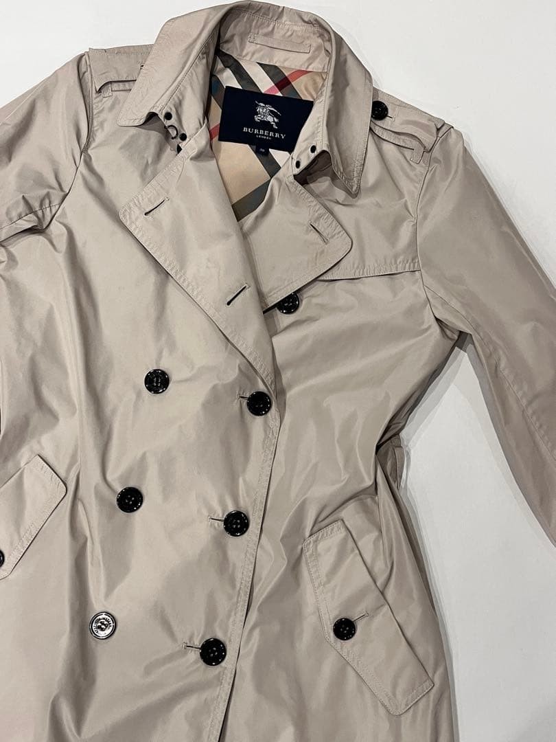 BURBERRY London nylon trench coat size 38