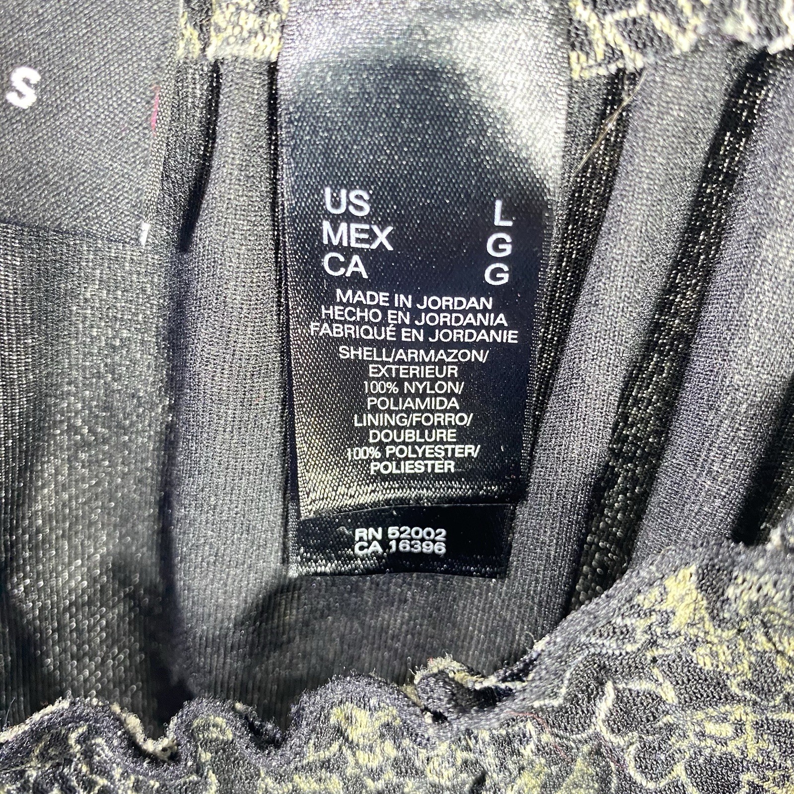 Axcess Liz Claiborne Two Tone Boho Top Women’s L Floral Lace Medallion Print