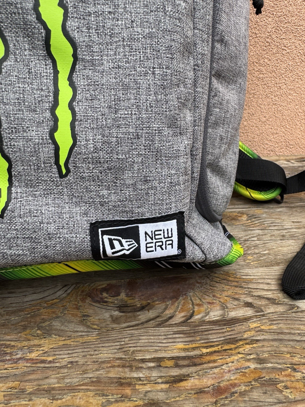 New Era Monster Energy Solid Backpack Gray/Green/Black hat backpack