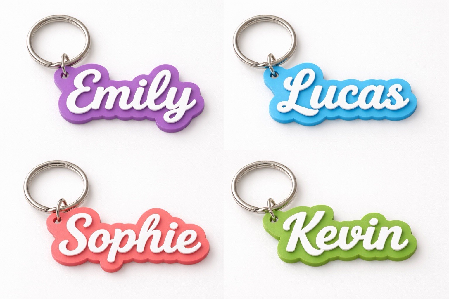 Personalized 3D Name Keychain | Custom Name Charm