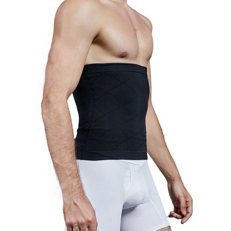 Men’s Compression Elastic Waist Trainer Clincher Girdle Weight Loss Body Shaper
