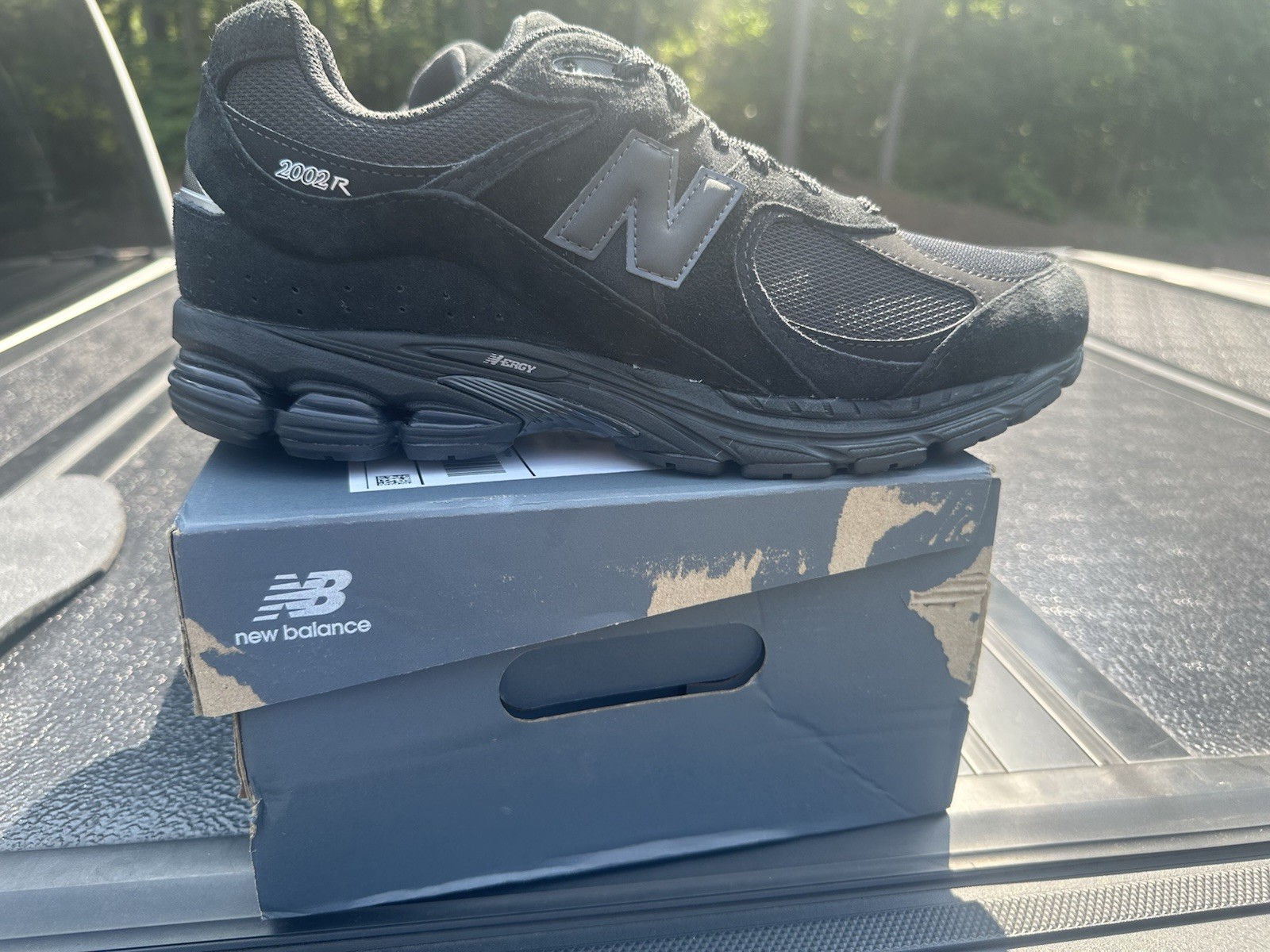 Men Size 12 New Balance 2002R Black Metallic