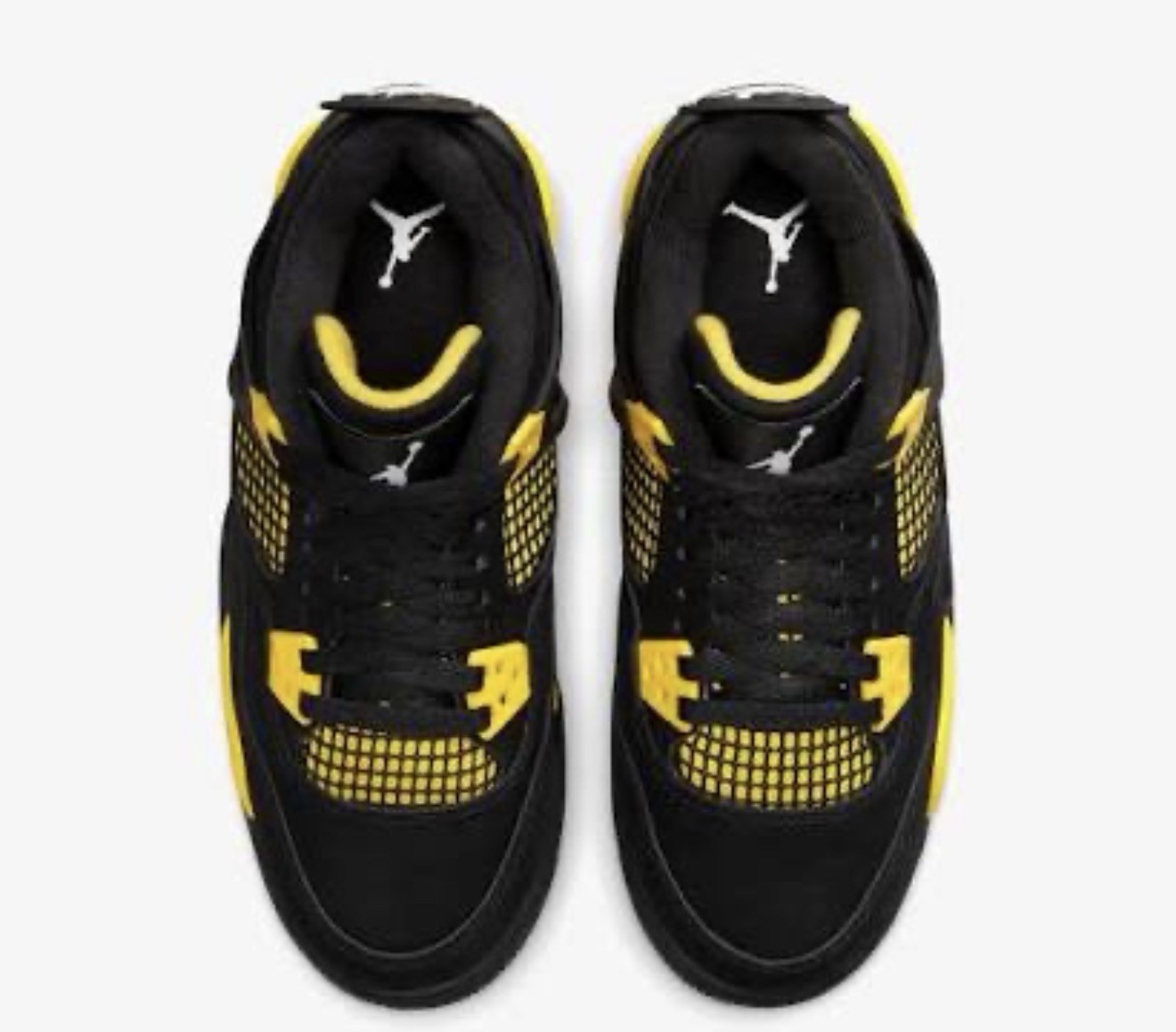 Nike Air Jordan 4 Retro Thunder 2023 Size 12, Black/Tour Yellow, DH6927-017