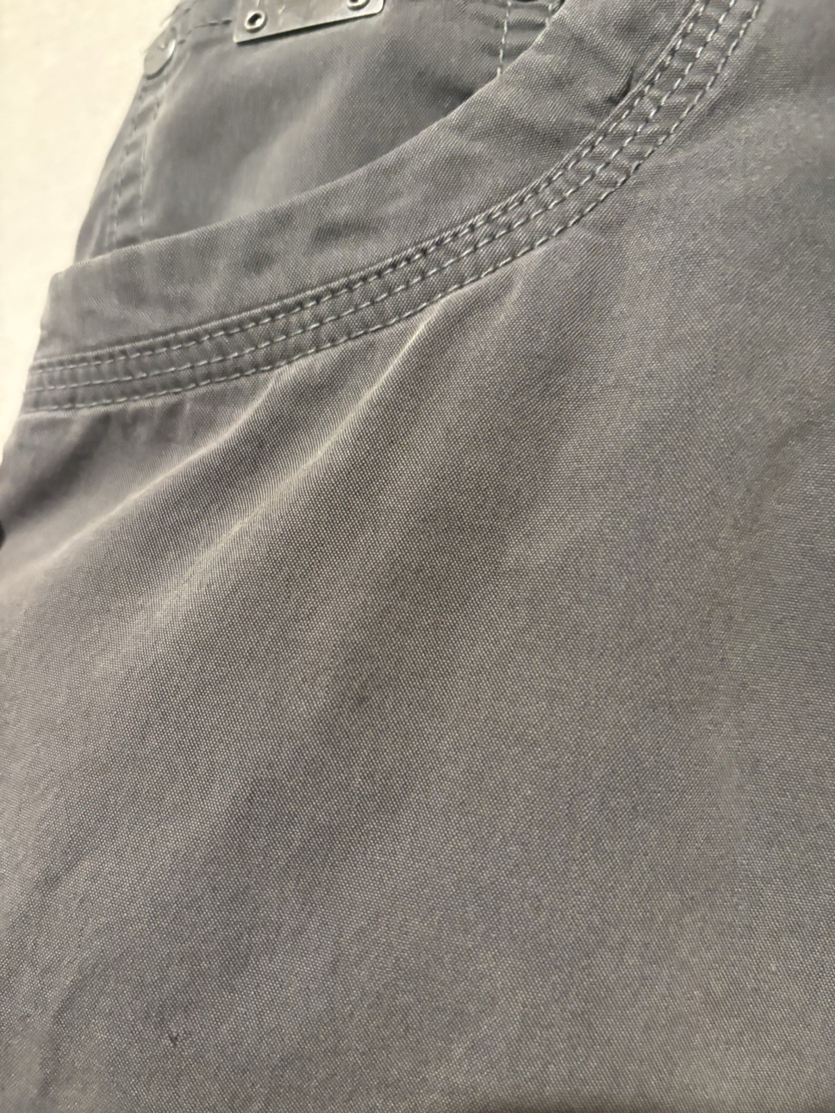 Kuhl Konfidant Air Pants Mens 34×32 Gray Distressed Outdoors Hiking 5098