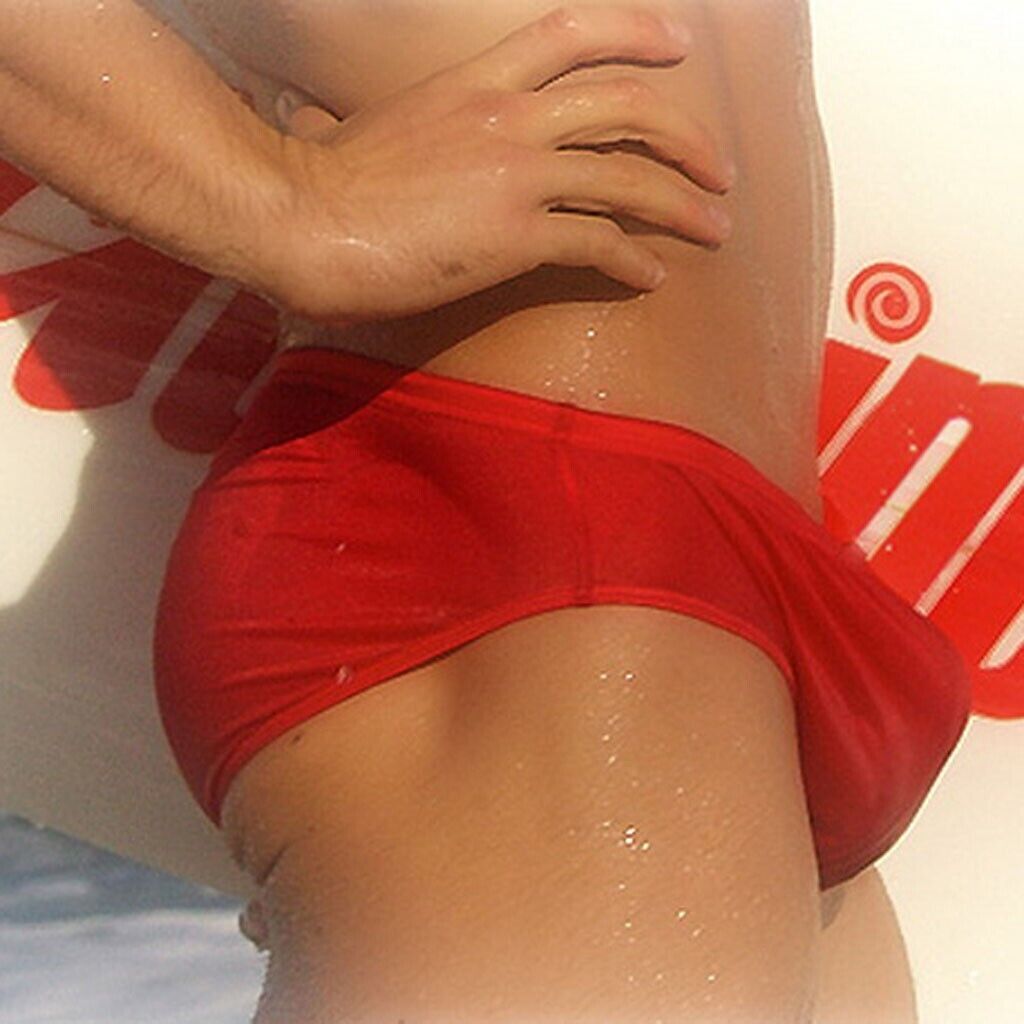 Thin Transparent Underwear Low Waist Mens Bikini Swimwear Swimsuit Swim-Pool New