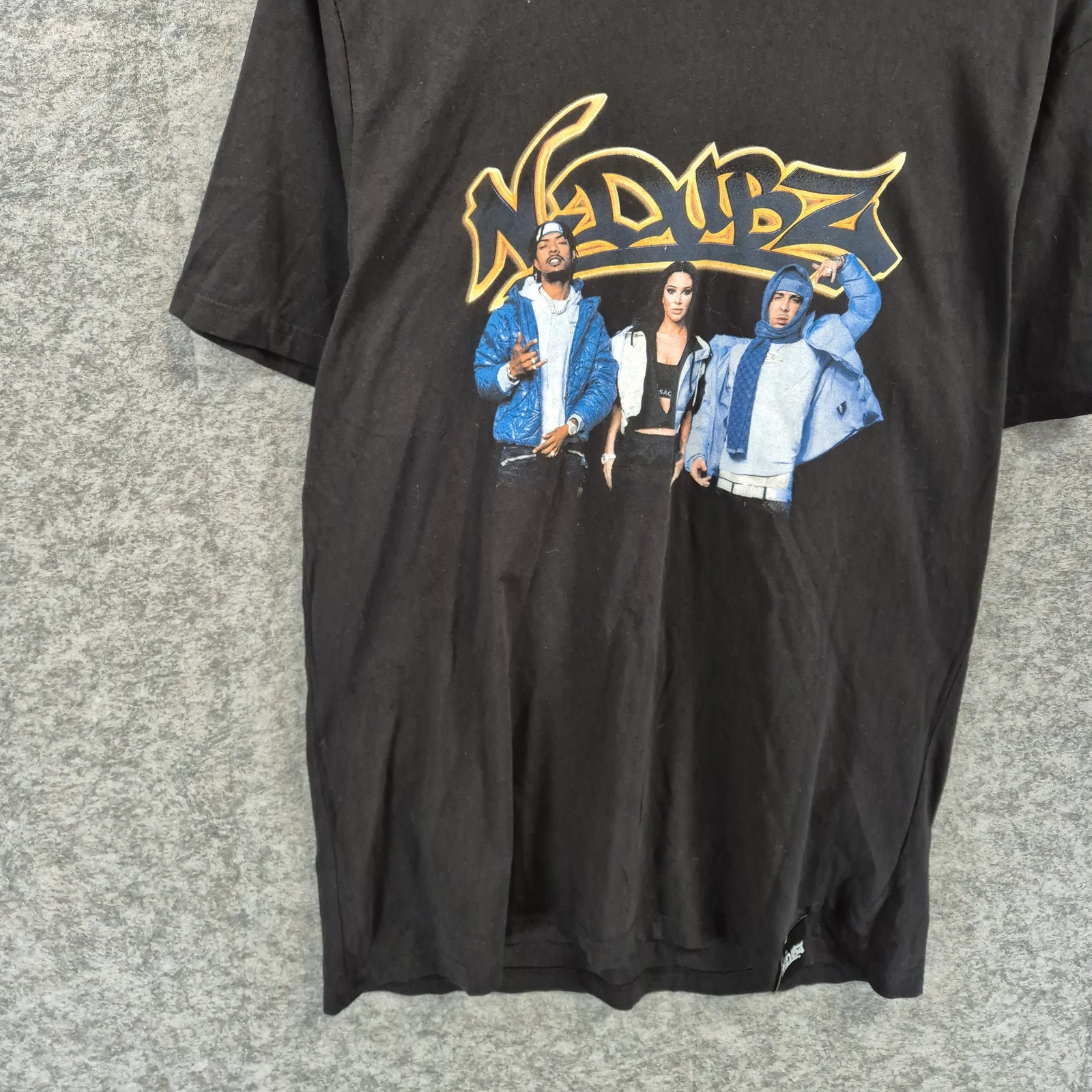N-DUBZ 2022 Tour T-Shirt Men L Black Official Rap Ndubz Dappy Tulisa Band