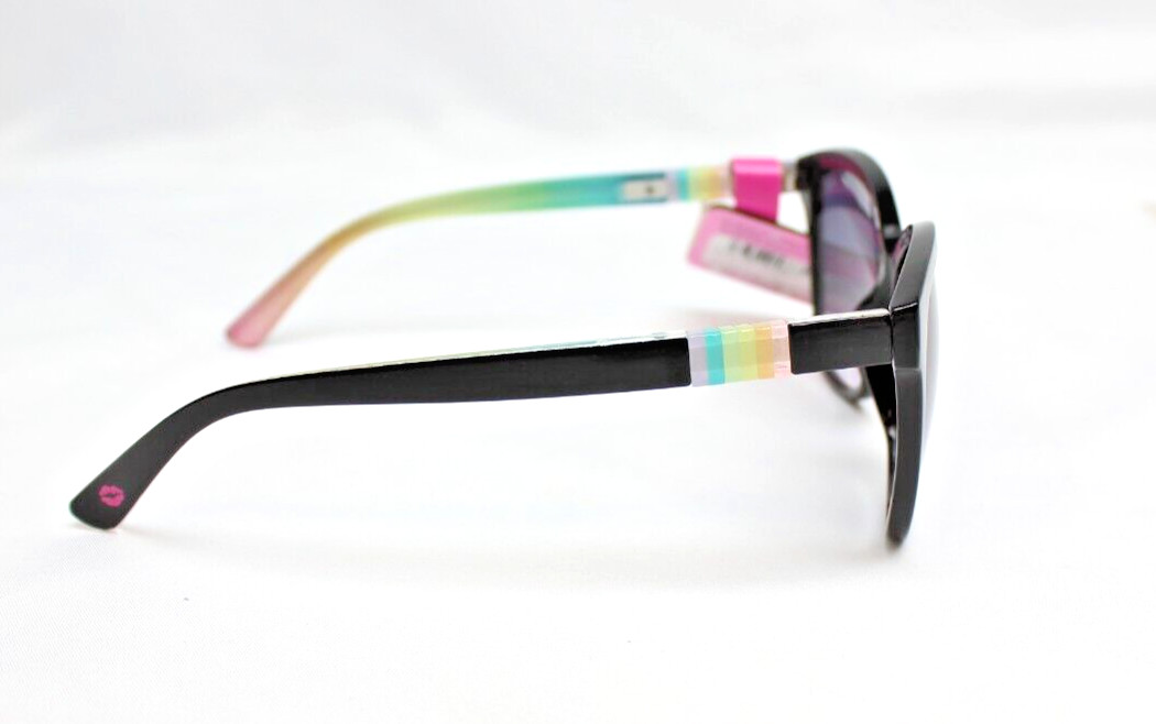 Betsey Johnson Black Rainbow Butterfly Sunglasses 100%UV Protection 60873LVB009