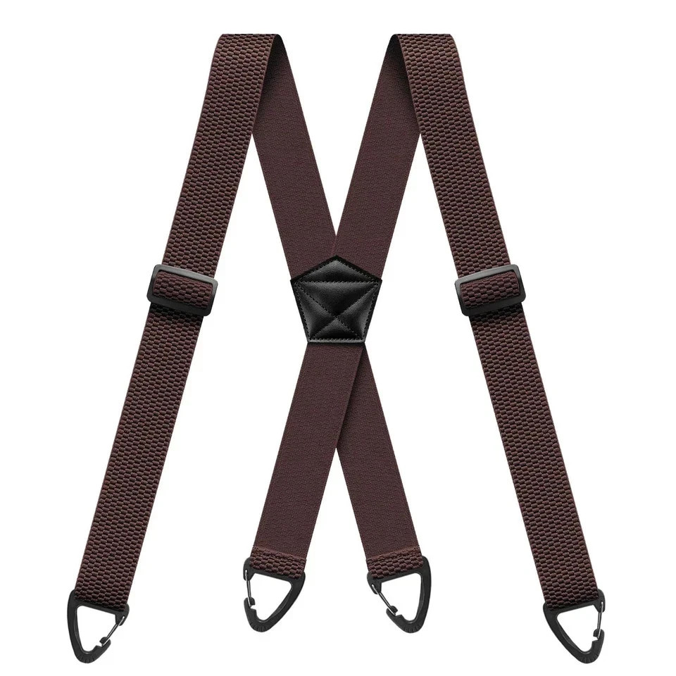 Suspenders for Men Heavy Duty, X Shape Back Hidden Suspender 1.5″ Under Clothing