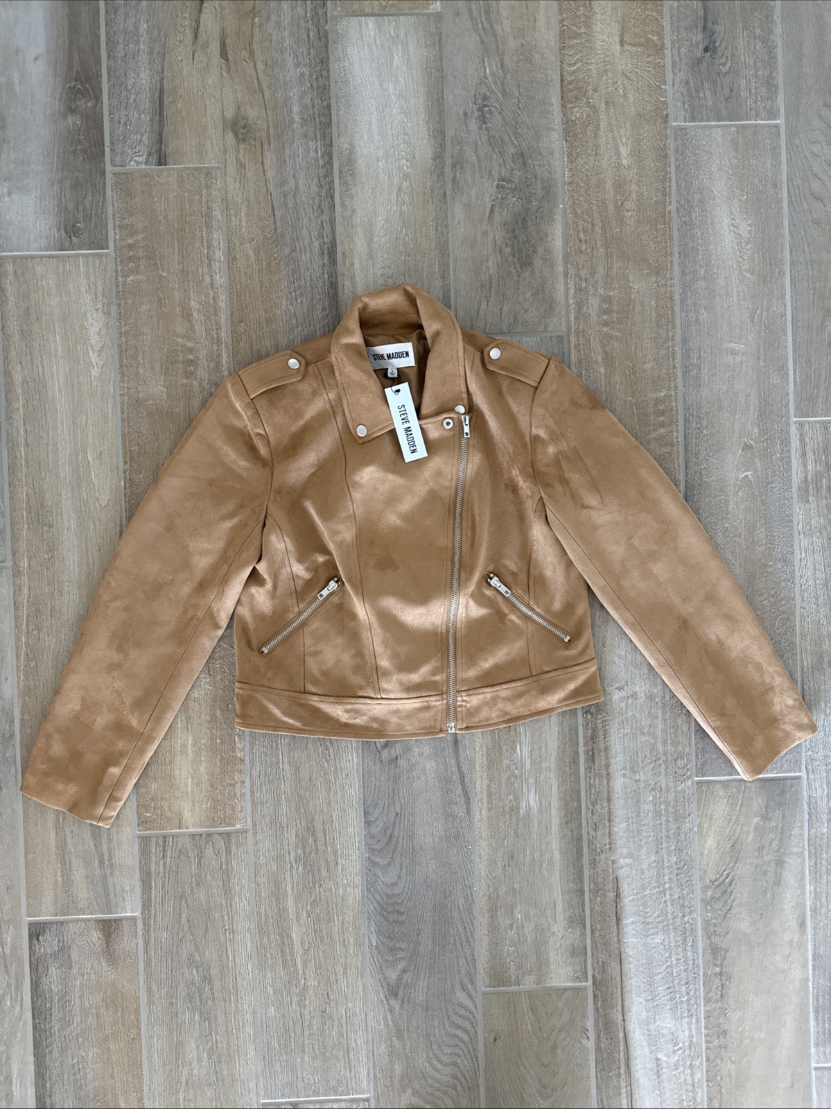 Steve Madden Electra Jacket Camel Size L – BN102882 MSRP $99