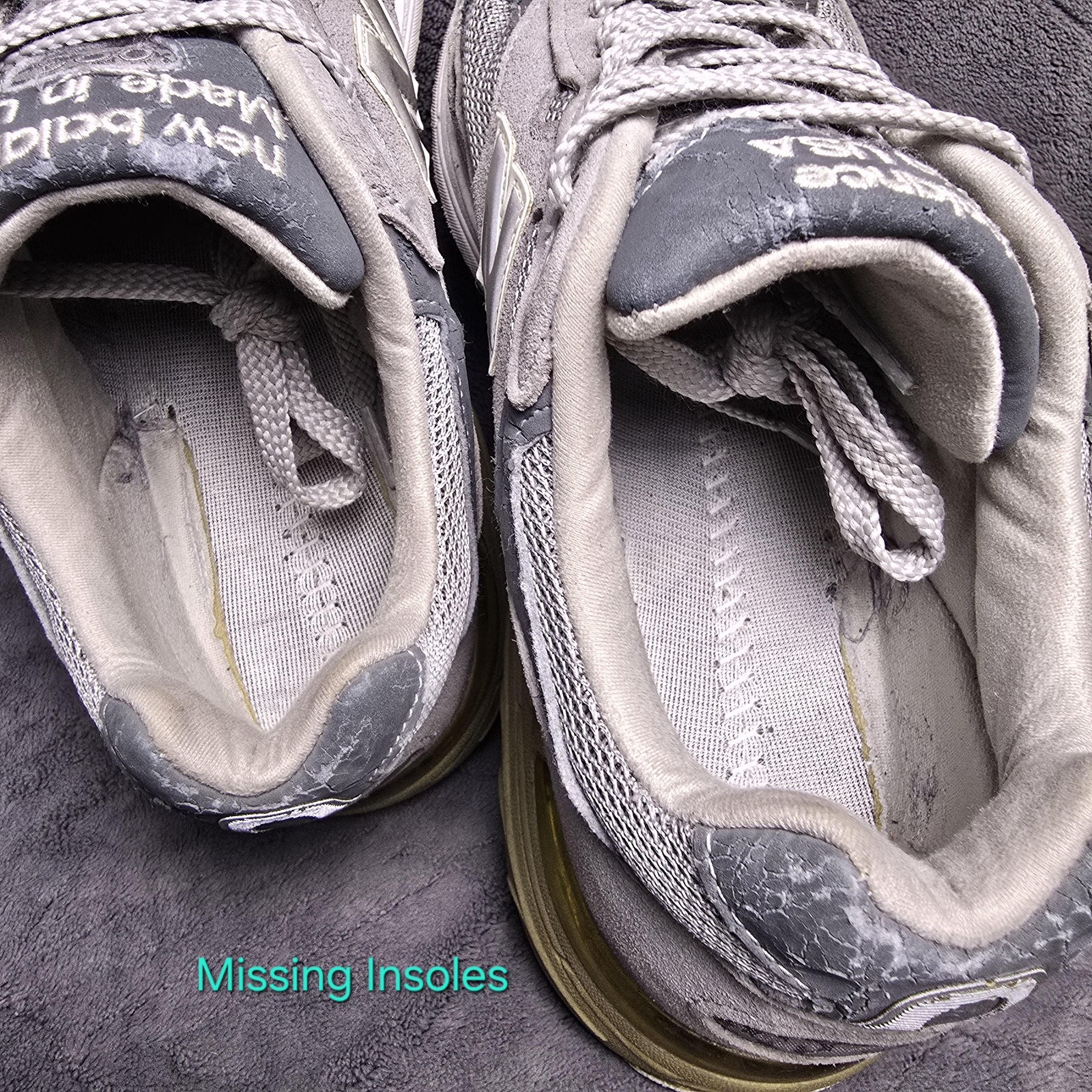 New Balance 993 Shoes Mens Size 8 4E Wide Gray Made USA Running Sneakers MR993GL