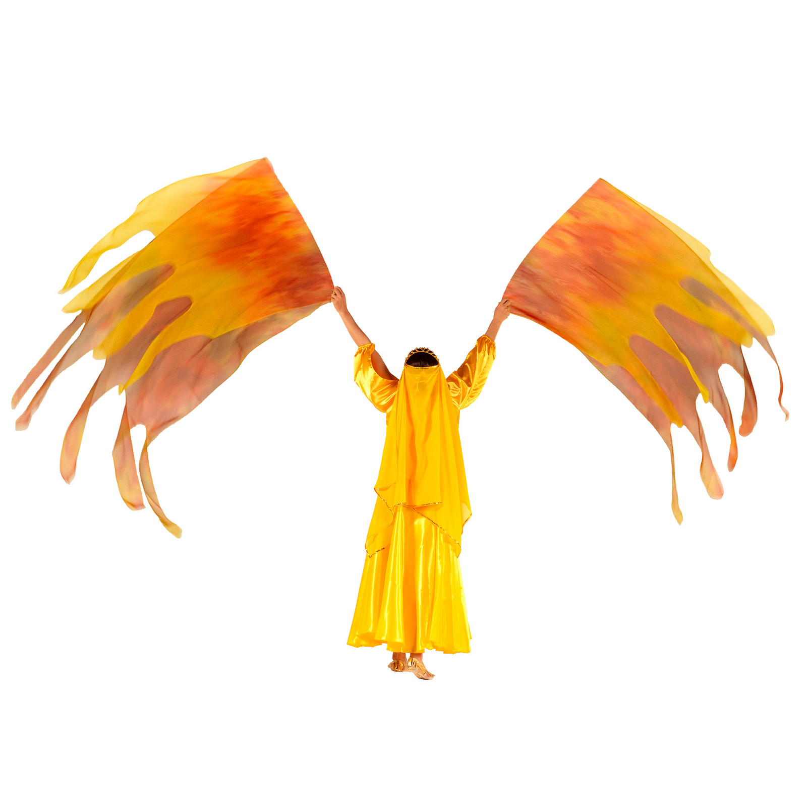 Holy Fire Prophetic Worship Flags for Dance Church Praise Dance Wings Banners
