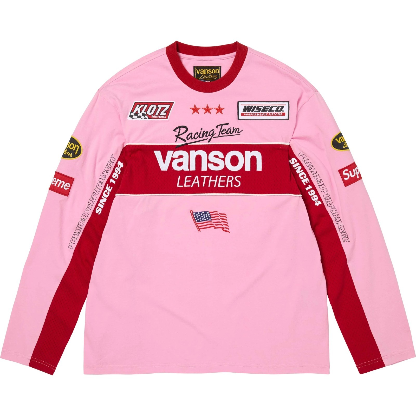 Supreme x Vanson Leathers L/S Top 4colors 26SS