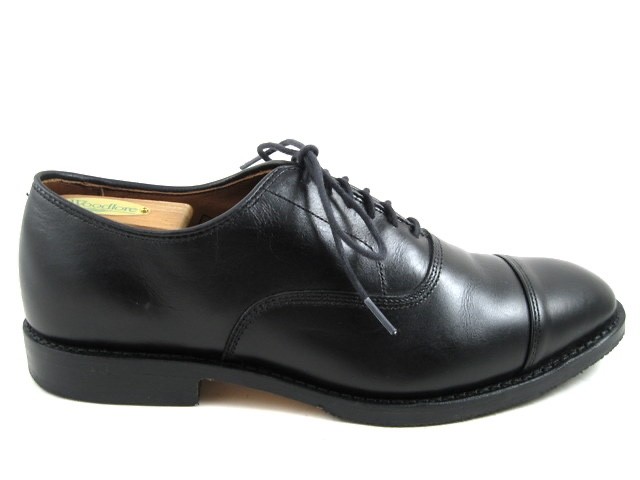 Allen Edmonds “PARK AVENUE” Cap-Toe Oxfords 8.5 E BLACK Comb Tap Sole (795N)