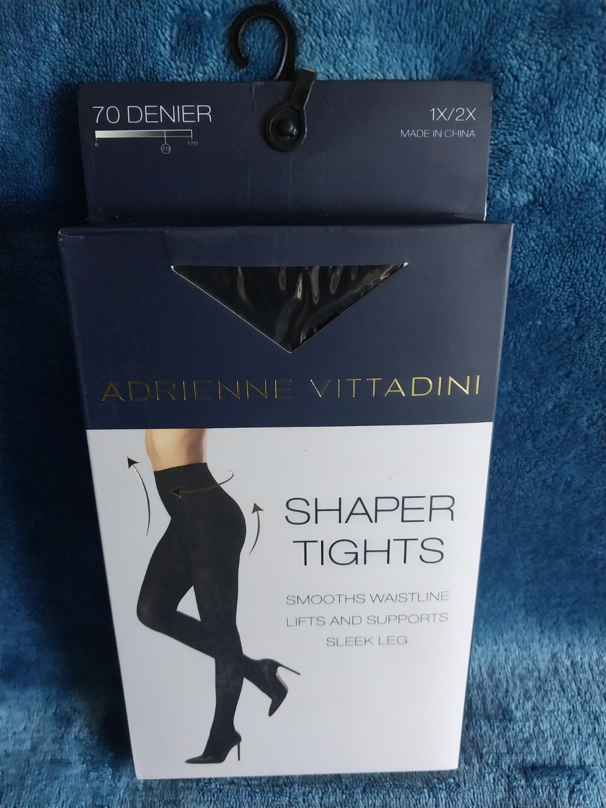 Adrienne Vittadini Women’s Body Shaper Tights (Black) 1X/2X