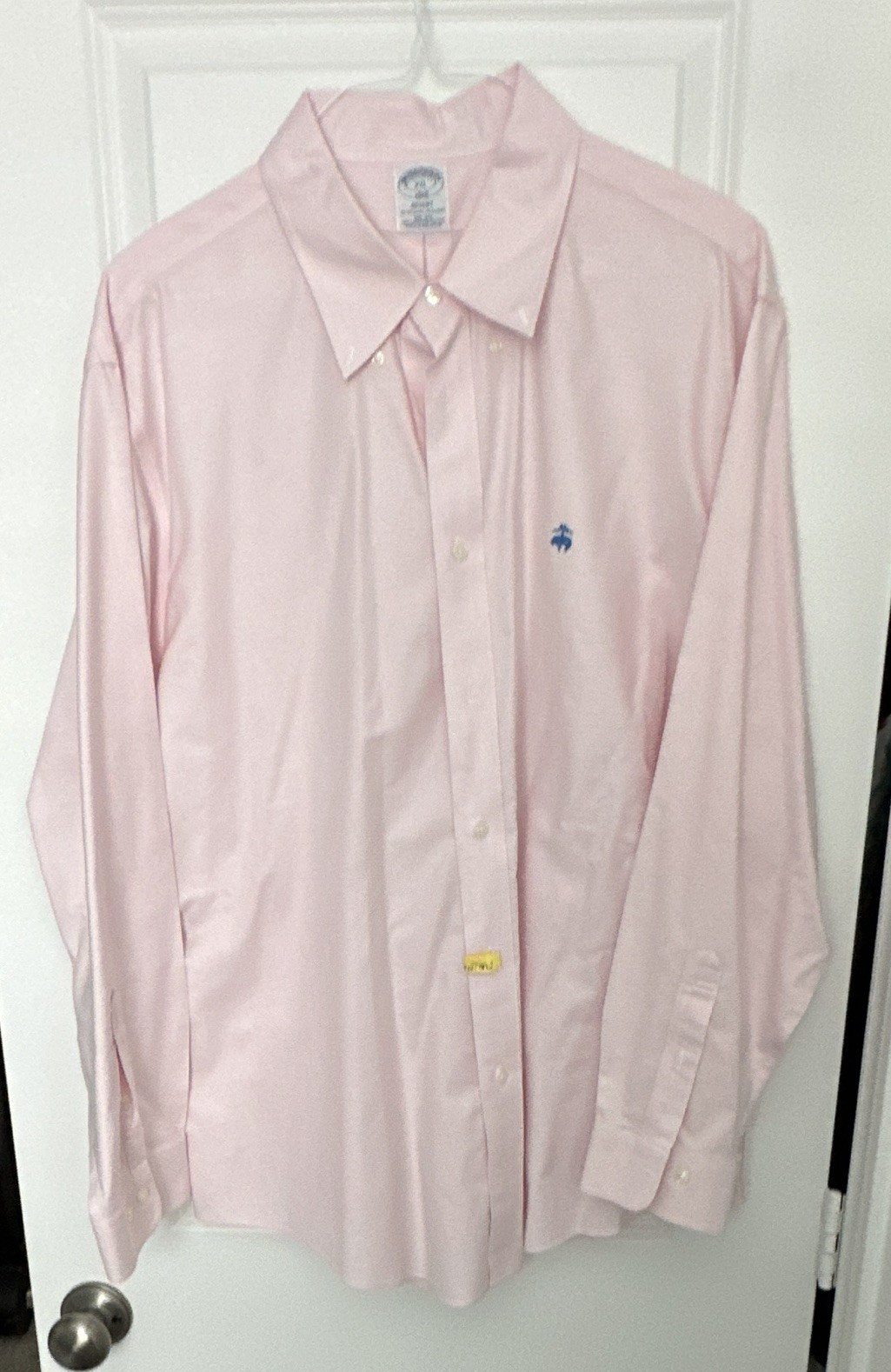 Brooks Brothers 1818 Shirt Men’s XXL Pink Solid Regent Non-Iron Supima Cotton
