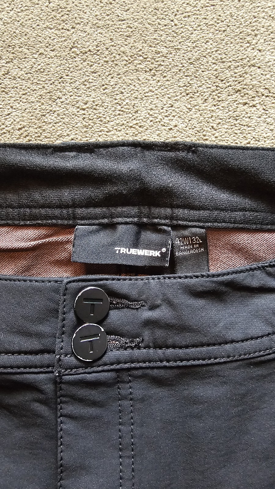 Men’s Truewerk T2 Pants Black W42x32