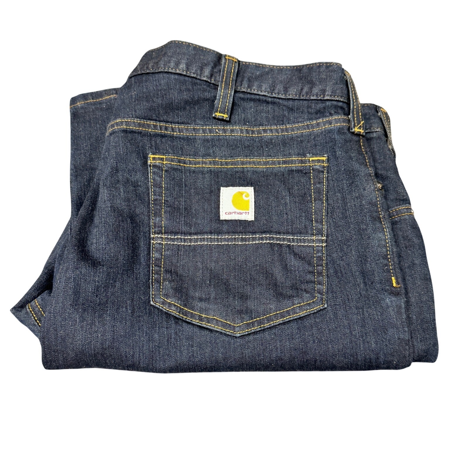 Carhartt Jeans Mens 40×30 (41×30 ACTUAL) Slim Fit Rugged Flex Tapered Blue Denim