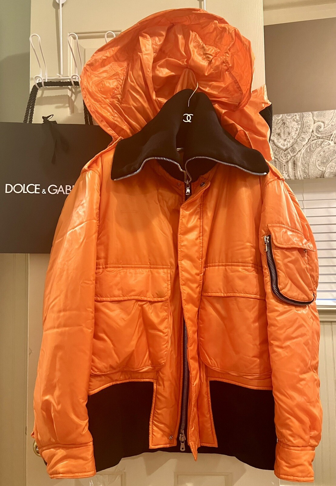 New Dolce & Gabbana Puffer Coat 42 44 46 6 8 10 Jacket Hood Men Women M L XL