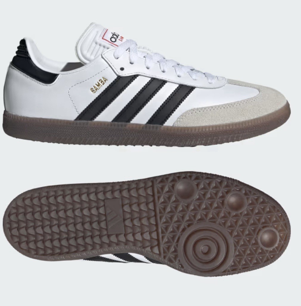 Size 10 Men’s adidas Samba Indoor White Black Gum Women’s Size 11 Unisex IH6001
