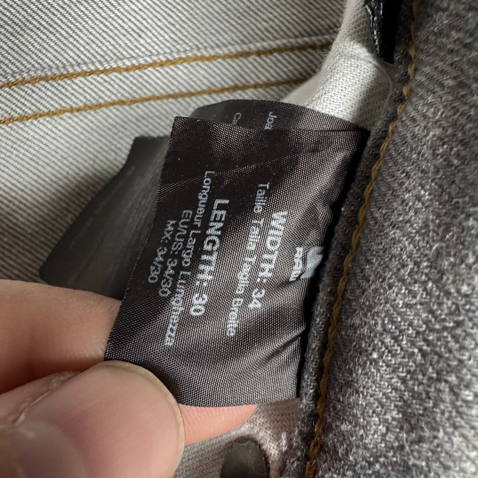 G-Star RAW 5620 3D Zip Knee Super Slim Gray Jeans Men’s 34×30