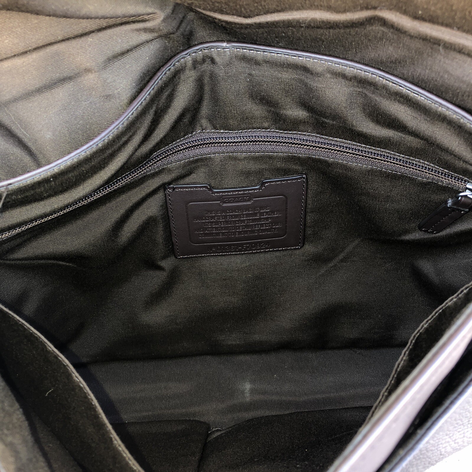 Coach Camden Brown Leather Messenger Laptop Satchel Bag D1361-F70924 GENUINE