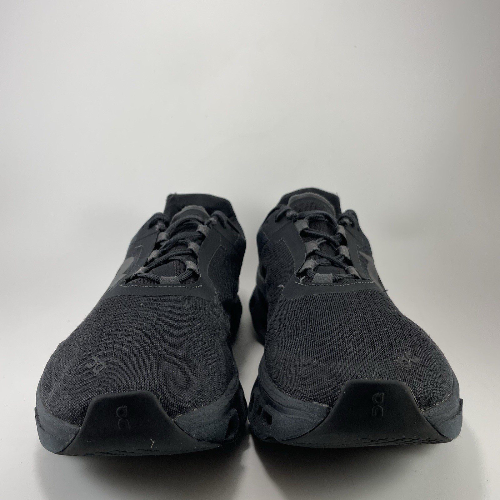 On Cloud Cloudmonster 1 Mens Size 12 Triple Black Max Cushion Athletic Sneakers