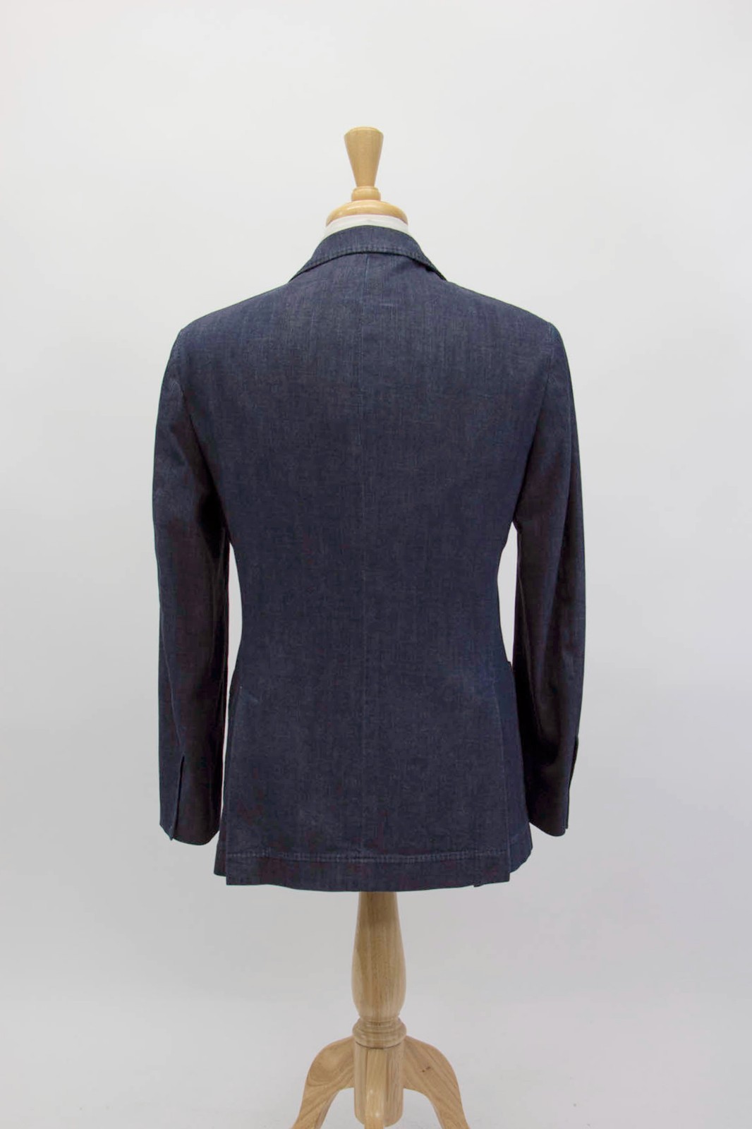 NWT $4500 Brunello Cucinelli Men’s Denim Sport Coat W/Logo Engraved Buttons A262
