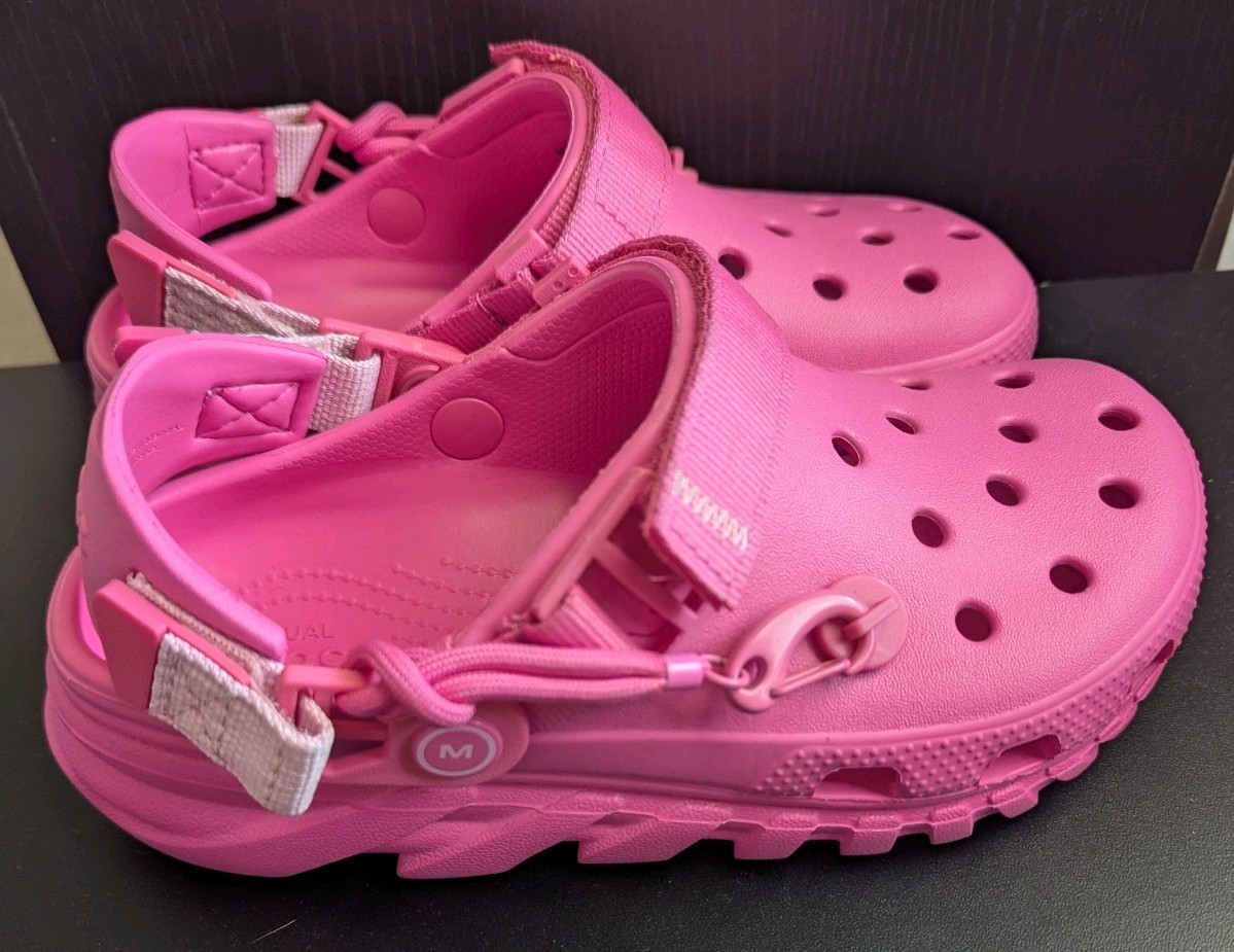 Post Malone x Crocs Duet Max Clog II Pink W6 M4 Limited Edition EUC