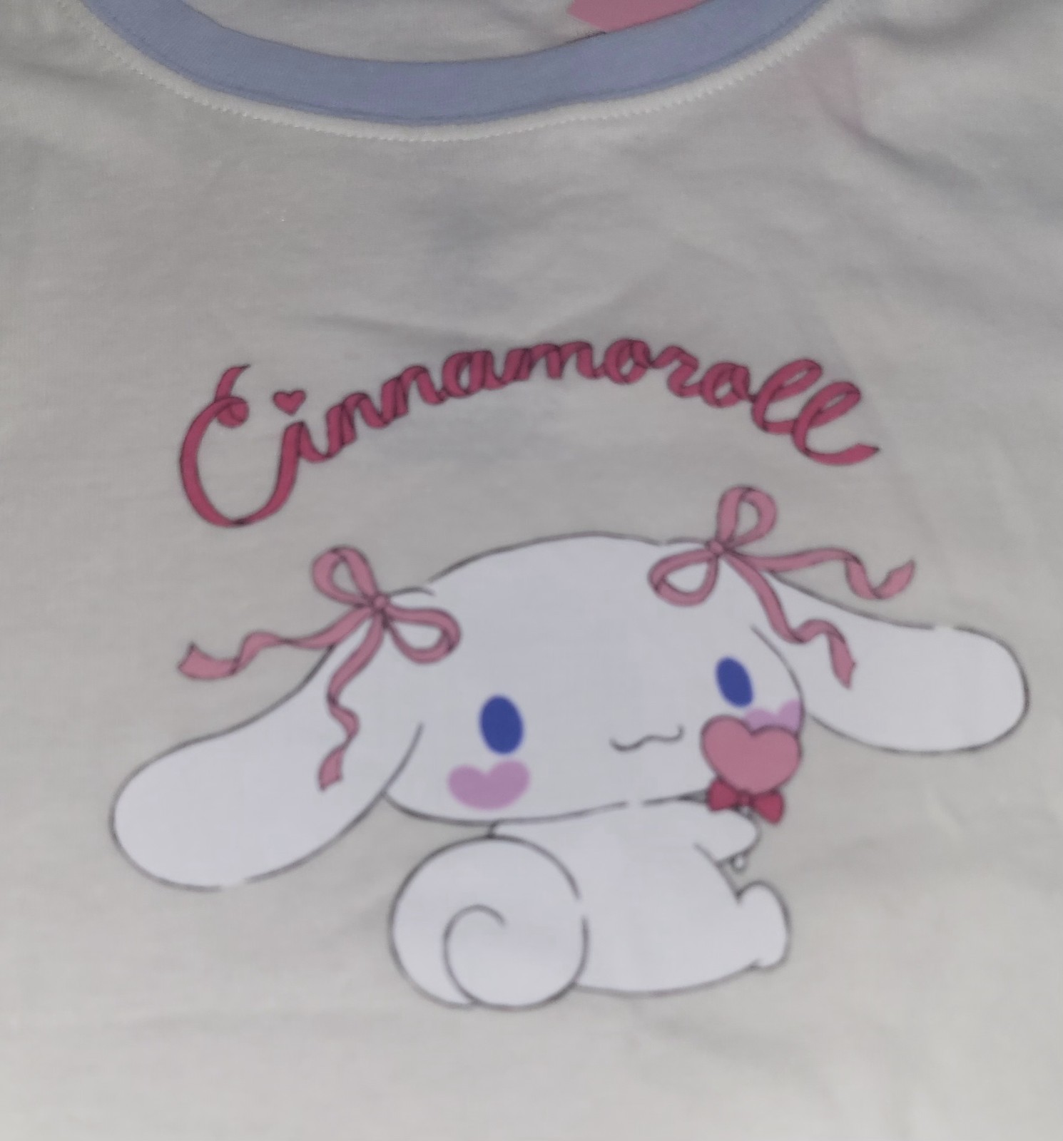 Sanrio Cinnamoroll Hello Kitty & Friends Girl’s Ringer Tee T Shirt S Small NWT