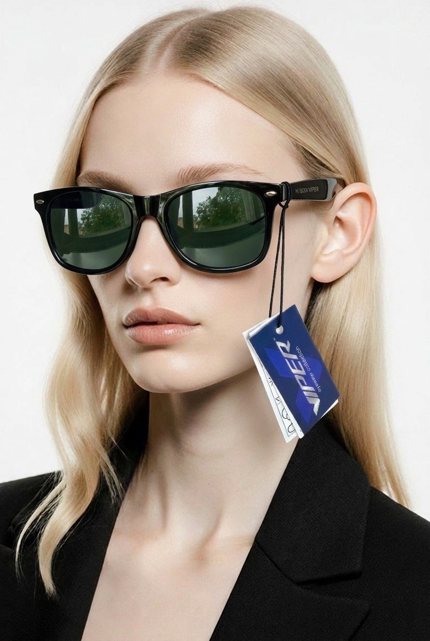 Viper Sunglasses UV400 Black New, Unisex Elegant Summery Sun Protection