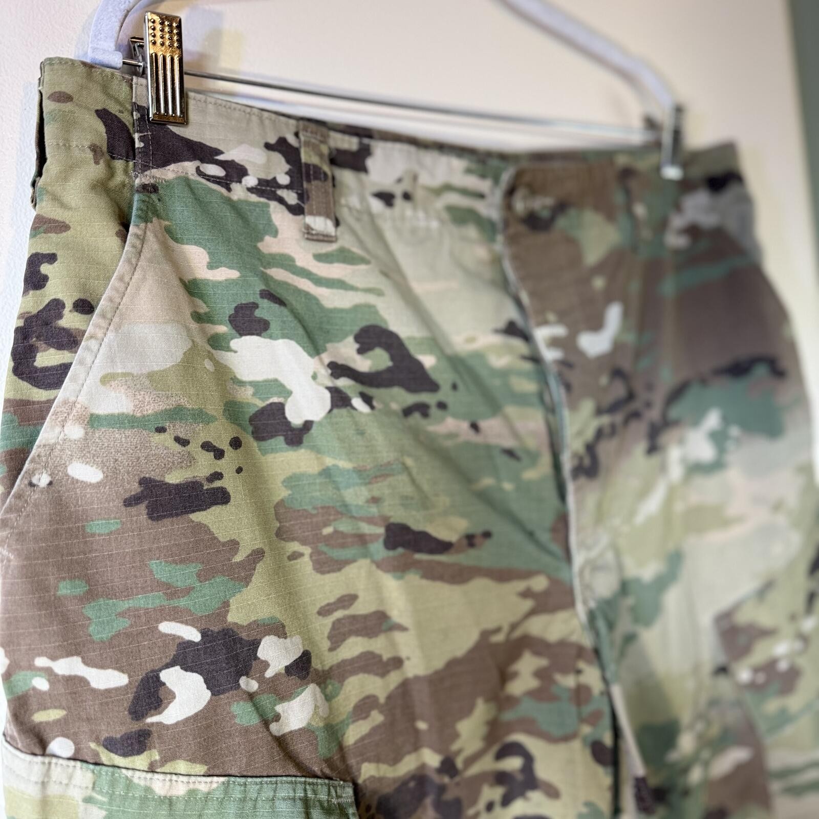 US Army OCP Multicam Combat Cargo Pants Large Regular Ripstop Military Tactical