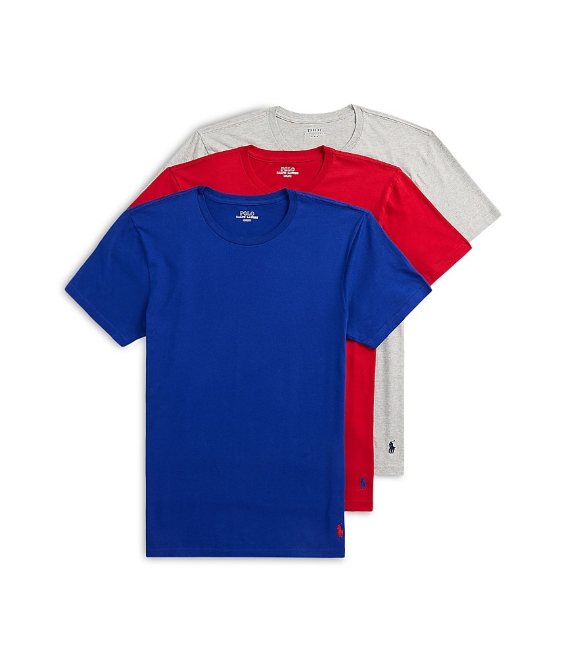 Polo Ralph Lauren Men Cotton Jersey Moisture Wicking Tee Pack of 3 Multi Size S