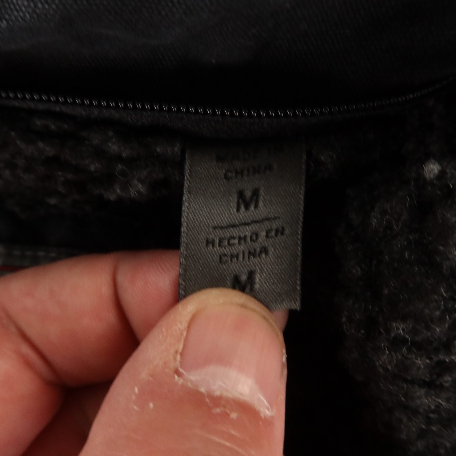 Levis Jacket Mens M Black 100% Cotton Duck Canvas Fleece Lined Military Field
