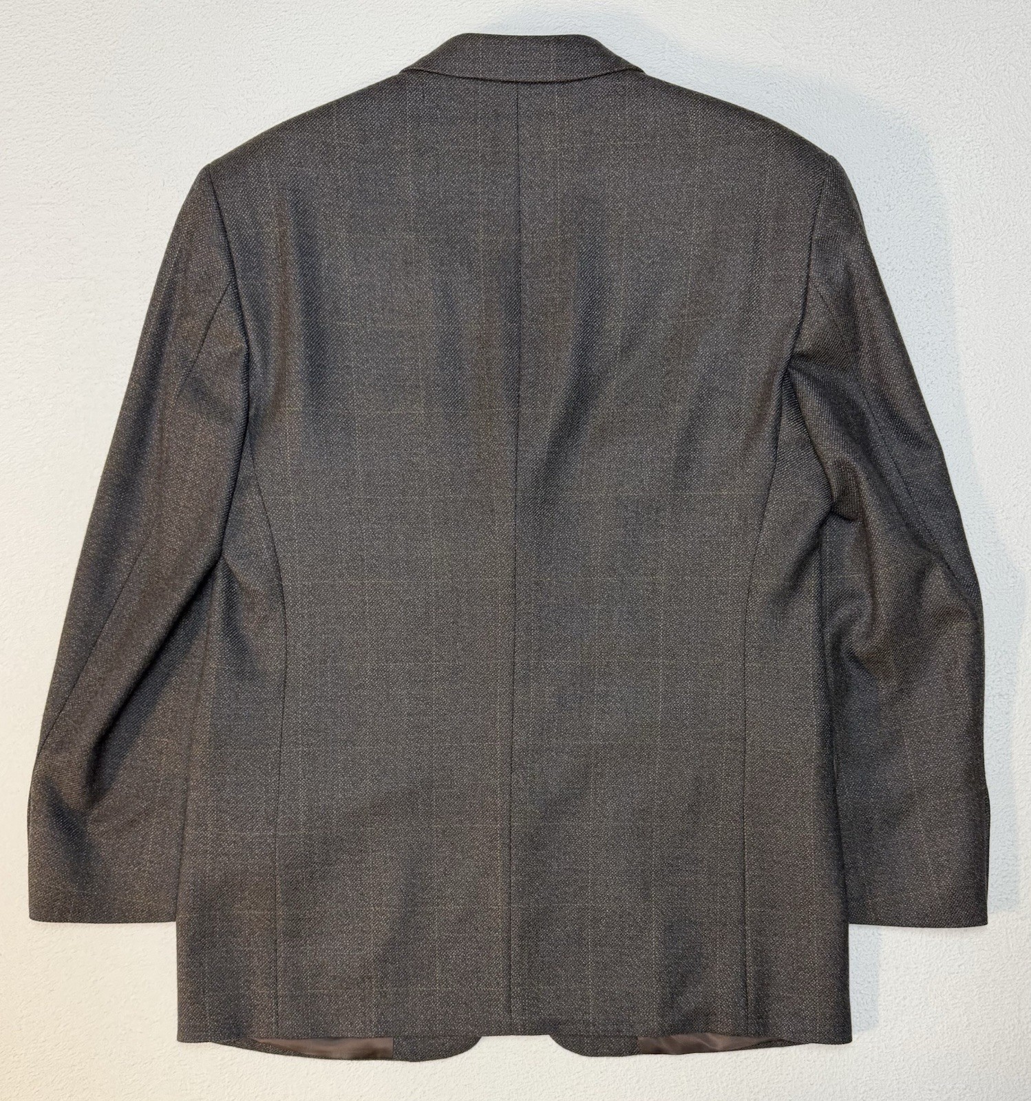 Stafford Executive Blazer Sz 40R Heathered Grays Tweed Wool & Cashmere Blend EUC