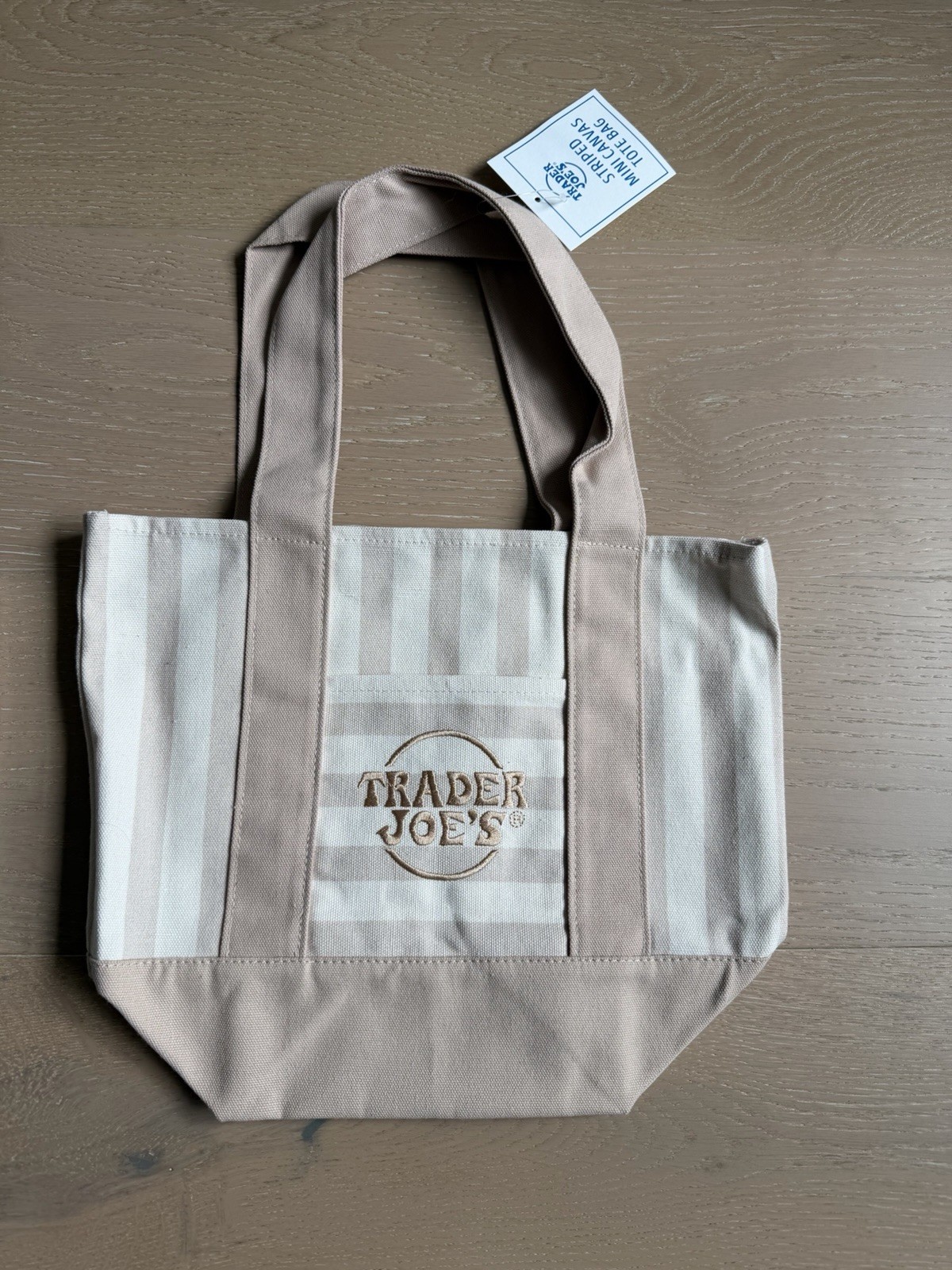 TRADER JOES MINI STRIPED BAGS – NEW WITH TAGS! Set of 4!