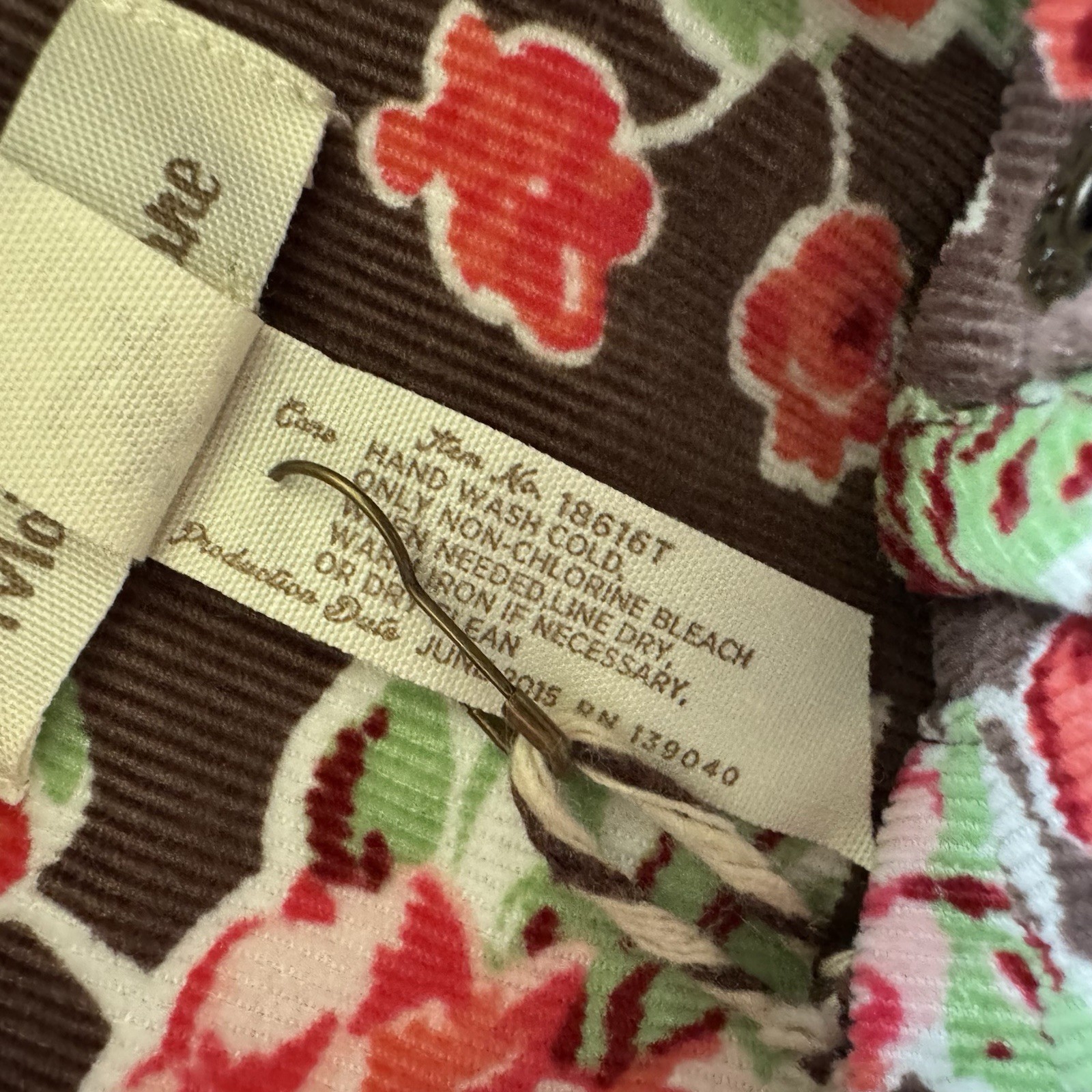 Matilda Jane Sydney Reversible Quilted Brown Floral Snap Vest Women Size XL NWT