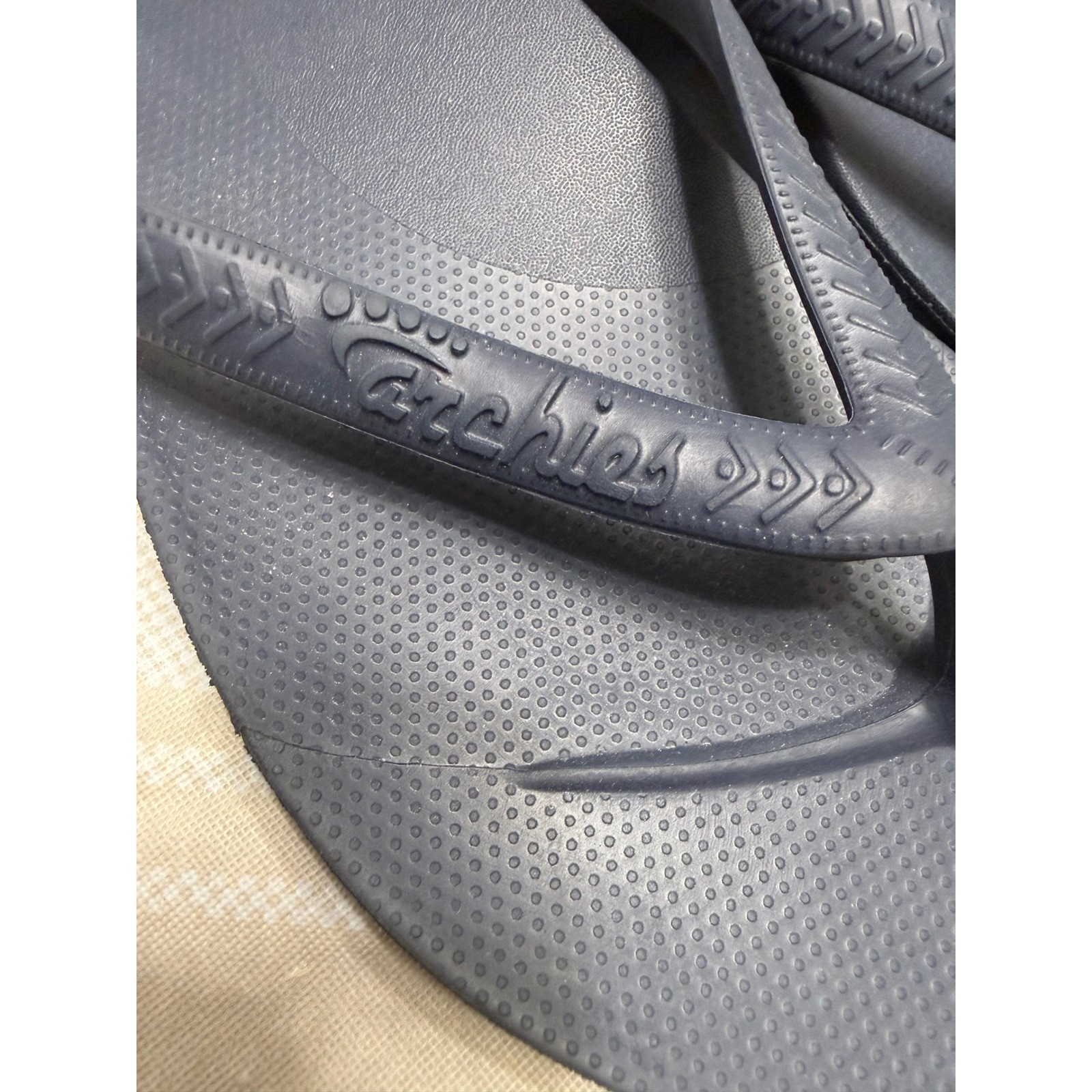 Archies Arch Support Flip Flops Navy Blue Mens 12 Womens 13 Orthotic Sandals