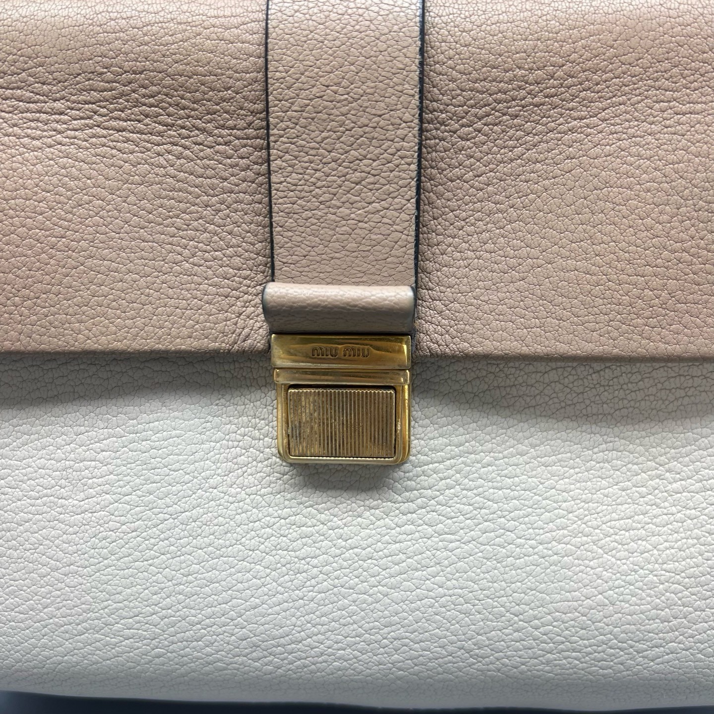 Miu Miu Pre-Owned Authentic Luxury Handbag Colorblock 27*18*13cm