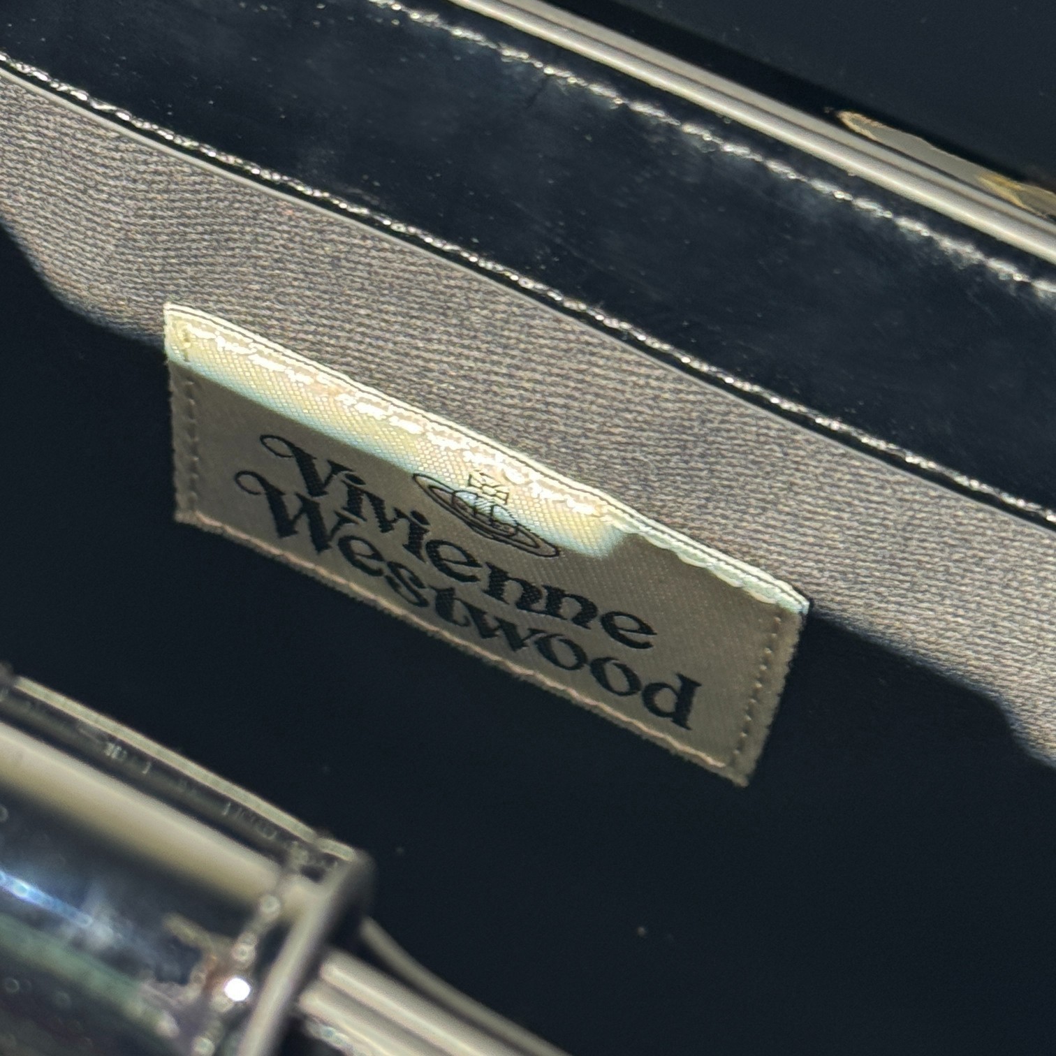 Vivienne Westwood Hazel Medium Shoulder Bag Patent Leather Black F/S JP [DDP]