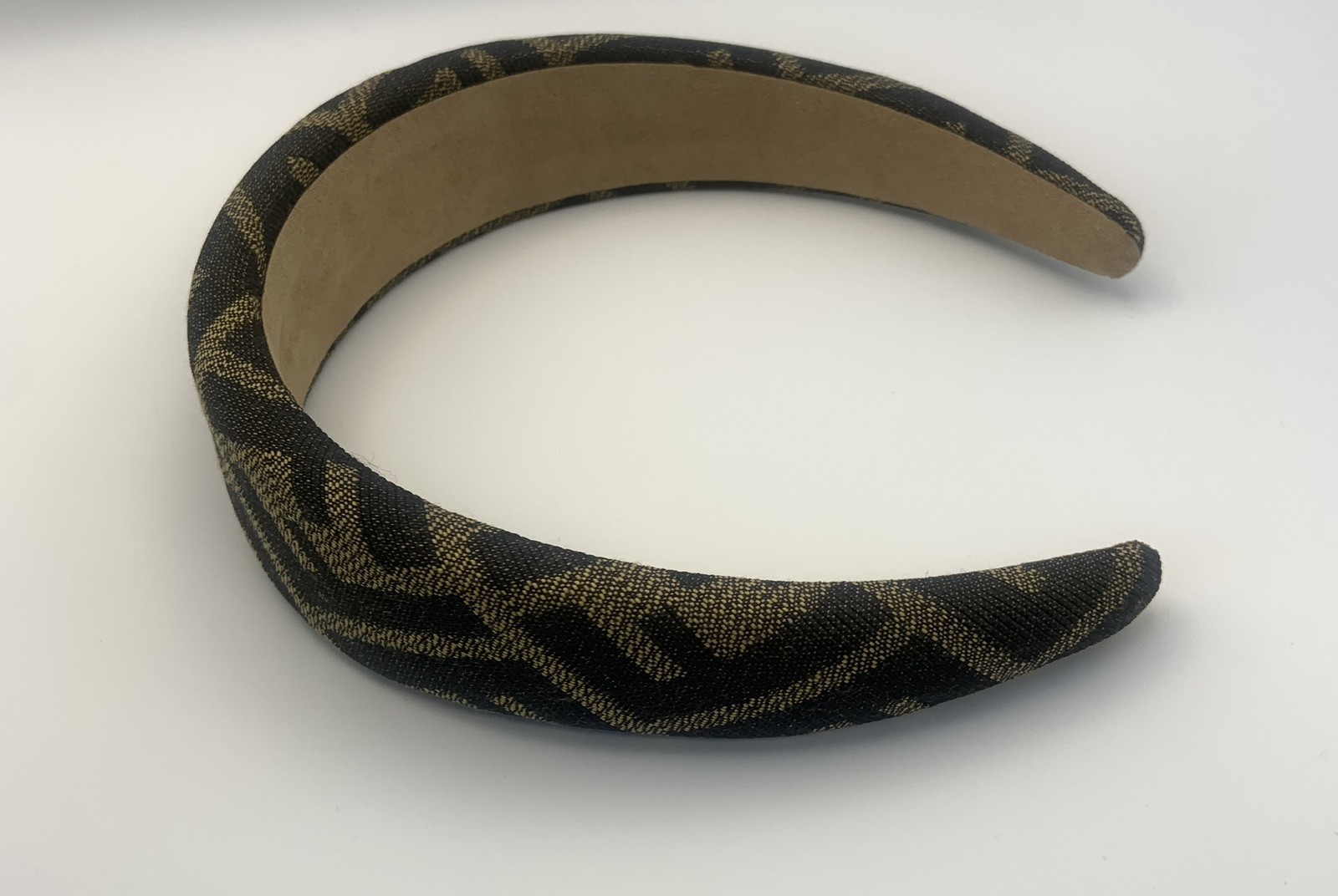 Fendi Monogram Headband with FF Logo Emblem