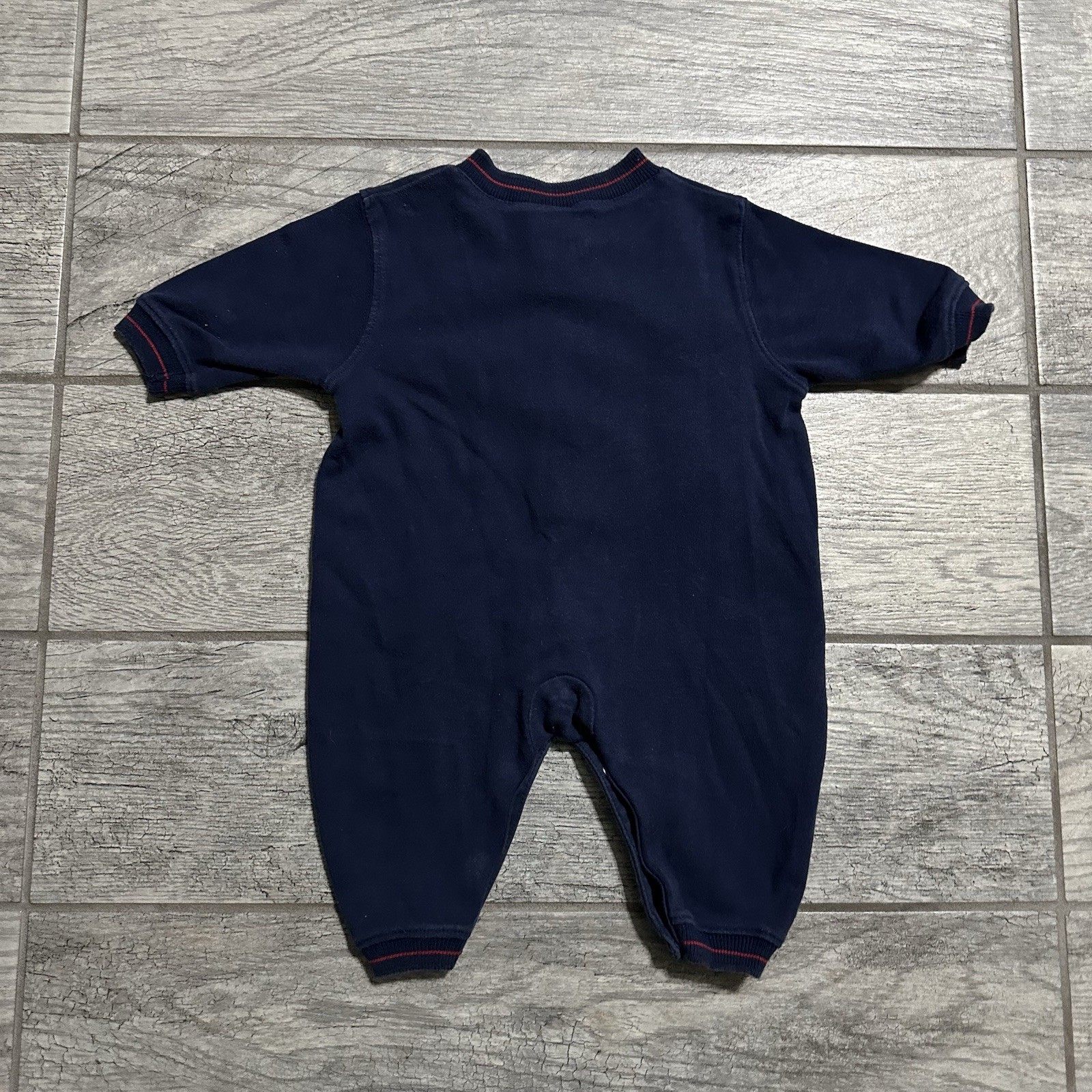VTG 1997 Embroidered Looney Tunes Bugs Bunny Baby Romper 6 Months Warner Bros