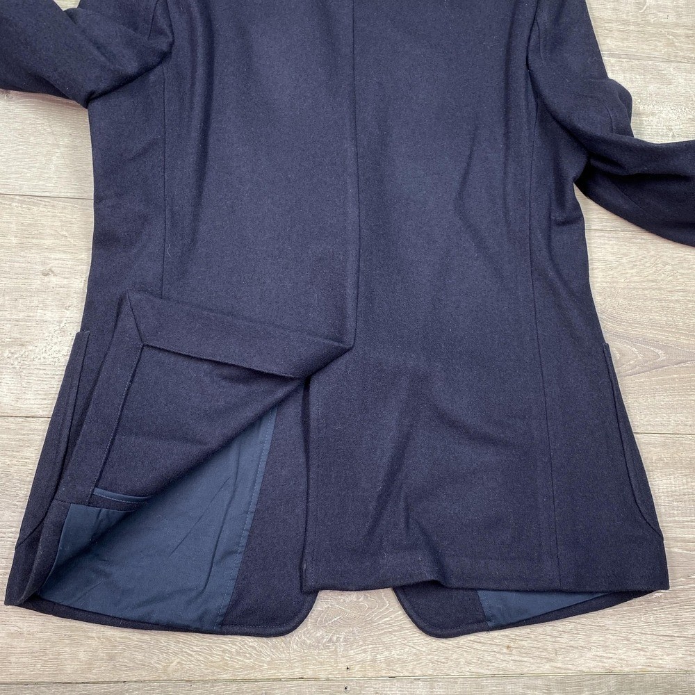 Banana Republic Blazer 44R Blue Wool Italian Mario Bellucci Surgeon Cuff